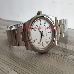 Katlanır Mekanik Paslanmaz Lüks Erkekler Saat Fabrikası 39mm Tedarikçi 114300 Safir Sürekli Tarih Yok Çelik Beyaz Dia292R