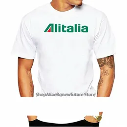 Alitalia Airline Aviati Unisex Men TシャツホワイトS-5XL C4NM＃