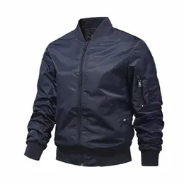 2024 السترات العسكرية للرجال Mochromatic Bomber Jacket Jacket Outerwear Aviator Baseball Jackets Outdoor Clothing Spring and Autumn 96VP#