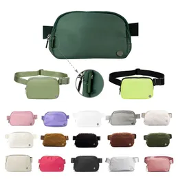 Lulu em todos os lugares Saco de cinto de tórax Saco de lã Luxurys Designers Mulher Esporte ao ar livre Cintura de nylon Crossbody Fanny Pack Sacos de pelúcia Lululemens