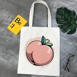 Torby na zakupy brzoskwiniowe sklep spożywczy Bolso bolsa bolsas de tela kupujący składany compra boodschappentas tote sacolas