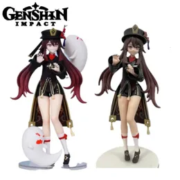 19 cm Genshin Impact Anime Figura Hu Tao Action Figurine Collezione PVC Modello Bambola Bambini Giocattoli Regali 240322