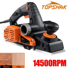 SchaafMachines 7.5AMP 900W Electric Planer 14500 rpm Multifunktionellt träskärande handhållet kraftfullt verktyg med 3 mm justerbart skärdjup