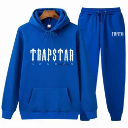 Novo Mens Tracksuit TRAPSTAR Moda Hoodie Sportswear Homens Roupas Jogging Casual Mens Running Sport Suits Designer Pant 2 Pcs Define Plus Size Roupas Femininas