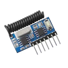 Transmissor de controle remoto rf de 433mhz e módulo de interruptor receptor de relé rf de 433mhz DC3.3V-5V jog controlador de bloqueio automático