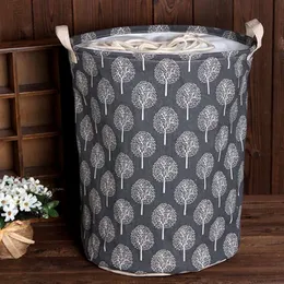 35cmx45cm Folding Drawstring Port Dirty Clothes Laundry Basket for Toy Clothing Storage Bucket Laundry Organizer