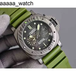 Watch 2024 Panerass Men's Fashion Designer Mechanical Movement Swiss Automatic Sapphire Mirror 47mm 13mm Imported Rubber Band Brand Wrist Ycjy Wristwatches Style