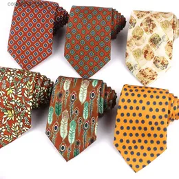 Neck Ties Neck Ties Floral Print Ties For Men Women Printing Pattern Neck Tie For Party Business Paisley Neckties Wedding Neck Tie For Groom Gifts Y240325