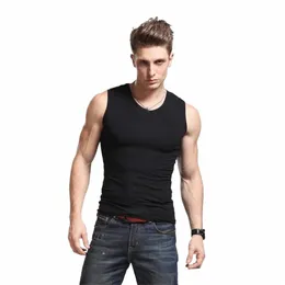 Covrlge-Camiseta Sin Mangas C Cuello Reddo Para Hombre ، Chaleco Ajustado Sin Mangas C Cuello En V ، MBJ001 ، Verano 2021 T2ia#