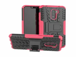 Para Xiaomi Pocophone F1 Qualidade de casos Stand Stand com combinação de armadura híbrida Bracket Capa protetora do coldre de impacto para Xiaomi Pocophone 2230841