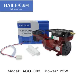 Aksesuarlar Hailea ACO003 Kalıcı Manyetik Tip Hava Kompresörü Balık Tankı Hidrojenasyon Pompası DC Oksijen Pompası 12V 25W DC Hava