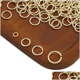 Luźne kamienie szlachetne 14 -karatowe Złoto wypełnione otwartymi pierścieniami skoku do produkcji biżuterii i złącza podzielone pierścień