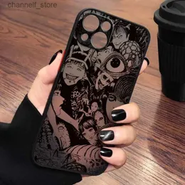 Mobiltelefonfall Junji Ito Horror Comics Case för Samsung A73 A72 A71 A53 A52 A51 A42 A33 A32 A31 A30 A23 A22 A14 A13 A12 4G 5G MATTE PARPARENTY240325