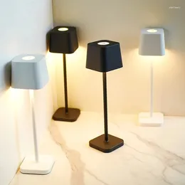 Lâmpadas de mesa IP54 Liga de alumínio à prova d'água recarregável Ofelia Pro Home Decor Lamparas Modernas Touch Sensor Light Lamp