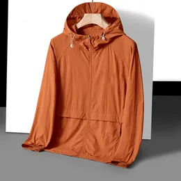 2024 Yeni Ceket Erkekler Açık Hava Kapüşonlu Güneş Koruma Ceket Balıkçılık Güneş Koruma Giysileri UV Koruma Cilt Giysileri Ultra İnce Buz Nefes Alabilir Hisset