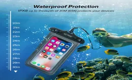 Universal Dry Bag Diving Natação de capa à prova d'água para iPhone 11 x xs máx.