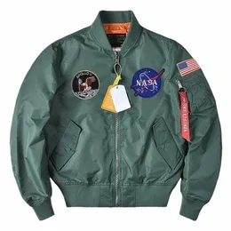 new Alpha Martin Autumn Flight Bomber Pilot Jacket Apollo Commemorative Editi Men Military Tactical Jacket Loose Baseball Coat 20s6#