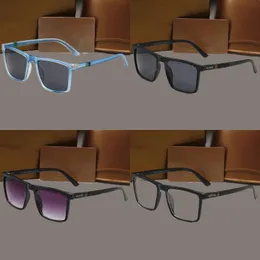 الكلاسيكية مصمم نظارات شمسية النساء مستطيلات رمادية العدسات التدرج الرمادي Sunshades Sun Glass مظهر عالي حماية عيون PC الإطار الكامل Goggles Adumbral HJ079