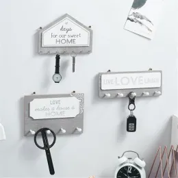 Rails Wood Key Towel Hanger for Wall Explication Hook Door Back 홀더 액세서리 도어 후크 뒤에 새로운 가정 장식