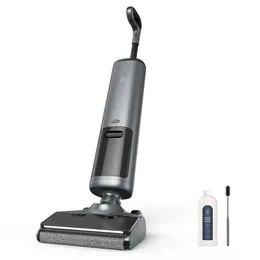 OSOTEK Cordless Wet Dry Vacuum Mop Combo - Unique 180° Flat Wide Floor Brush for Pet Hair, Footprints & Household Messes