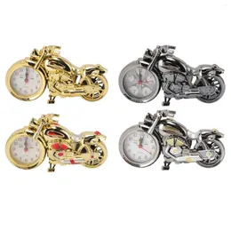 Orologi da parete Sveglia per motociclette Vintage per bambini Simulazione ingegnosa Suono in plastica Tempo preciso per ufficio per ragazzi