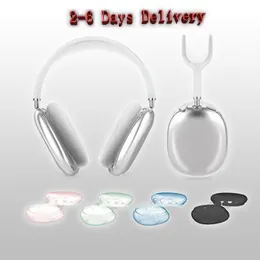 Per AirPods Max Air Pro 2 3 2nd Generation Accessori per cuffie per cuffie per cuffie trasparenti Solid Solid Waterproof Protective Case AirPod Max Cover Cover Aurico