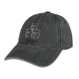 Berets ROBUST BEAR CHROME TROUPLE Cowboy Hat Beach Caps For Men Women's