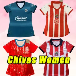 Mulheres 23 24 Chivas de Guadalajara Camisas de futebol 2023 2024 LIGA MX A.ZALDIVAR CALDERON J.MACIAS BRIZUELA A.VEGA PONCE Alvarado HOMBRE camisa de futebol menina casa terceiro