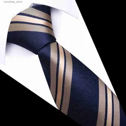 ترابط الرقبة علاقات الرقبة العديد من الألوان أحدث نمط Dropshipping Man Man Dark Blue Wedding Association Dot Performance Tie Tie Men Necktie Cravat Y240325