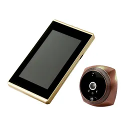 NEU 2024 4,3 Zoll 1080p Video Peephole Digital Türkameras Türklingel 160 Grad Winle Peephole -Zuschauer Video Auge Außentür Bell für 1080p