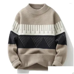 メンズのセーター冬のP厚いニットセーター