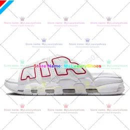 2024 UPTEMPOS PIPPEN SANDALS MAIS SLIDES HOMENS Mulheres chinelos pretos corredores de esportes vermelhos brancos Scottie Pippens Slipper Sandle Outdoor Beach Sliders 339