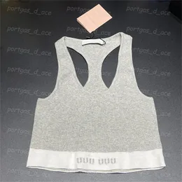 Croped Women Tank Singlet Tops Elegant Contrast Color Casual Singlets Sexiga Cool Beach Holiday Knits Tops