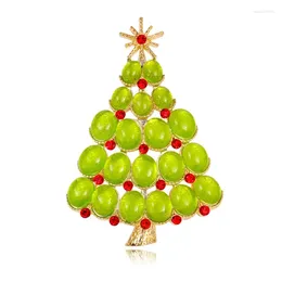 Brosches Christmas Tree Brosch Atmospheric Retro Anti Fading Jewelry Accessory