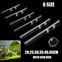 Feeder Aquarium Klar Feeder Rohr Glas Schüssel Schüssel Garnelen Füttern Lebensmittel mit 7 cm Dish Safe 4 Größe