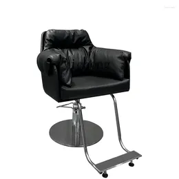Dekorativa figurer XL Barber Shop Chair Chair Hair Salon Färgning Lyftningssäte Fashion Stylist Cutting Pall