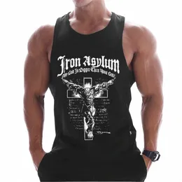 Novas roupas de ginástica cott muscular musculação regata fisiculturista mens ropa hombre tops singlet erkek sleevel singlet men x50N #