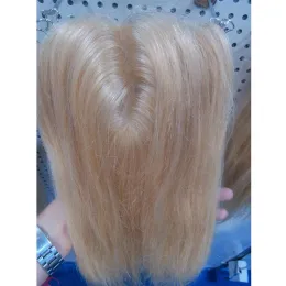 Топперы, 1 шт., цвет блондинка, 613 #, шелковая основа, прямая застежка (5 "* 5"), продукты Cabelo, кружевная застежка, гладкие волосы Cabelo, бесплатная доставка