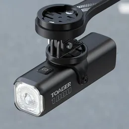 トーガー1000lm自転車ライトフロントランプタイプチ充電式LED 21700 4500MAH自転車ライト防水ヘッドライトバイクアクセサリー240322