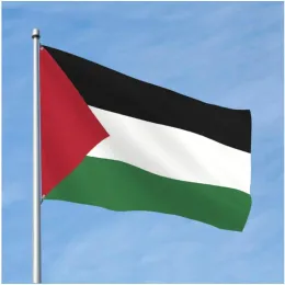 Aksesuarlar Filistin bayrağı 122 x 183 cm Yüksek kaliteli polyester su geçirmez ve solma önleyici Gazze Filistin bayrağı
