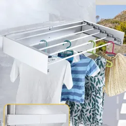 Racks Wall Mounted Drying Rack Folding Laundry Dryer Clothes Racks Collapsible Home Appliance Bathroom Towel Retractable Clothes Airer