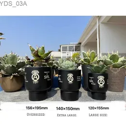 Planters الأواني NBHD كبيرة الحجم العصرية الجذر النباتية الصبار كبيرة وعاء الشائك في القدم العاجية قصر الزراعة وعاء الخشب 240325