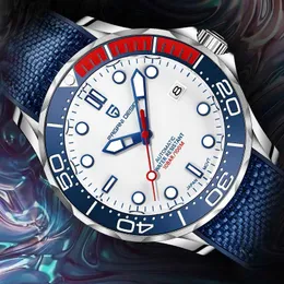 Наручные часы PAGANI Design Мужские автоматические роскошные водонепроницаемые сферические стеклянные кожаные резиновые ремешки Reloio MasculinoC24325