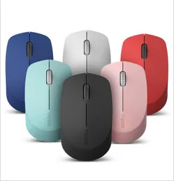 Autêntico Rapoo M100 Silent Multi Mode Laptop de mouse sem fio USB Bluetooth 3040 24G 1300DPI Switches Mini PC Mouse para casa O1190184