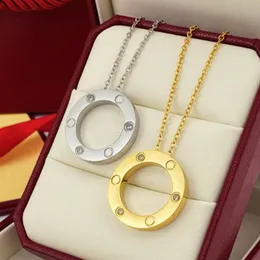 Pendant Necklaces Women Man Jewelry Chain Classic Fashionable high-end Golden/Sier/Rose Stainless Steel Gold Plated Diamond Necklace