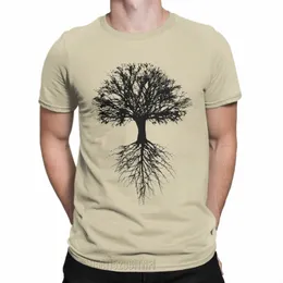 awesome Tree Of Life T-Shirt Men O Neck Cott T Shirts Nature Classic Short Sleeve Tee Shirt Summer Clothing I80v#