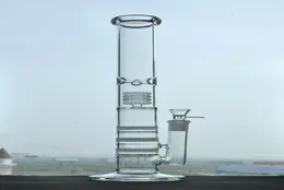 Düz 18 inç cam bonglar stokta su bong 3 petek perc recycler 18 mm eklem kuru bitki sigara içme Bongs8472058