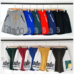 Polyester Swim Shorts Rhude Designer Shorts Mens Shorts Beach Trunks For Swimming Street Hipster Hipster Letter Print Camo Sports Relaxed Mesh Relaxed Letter A2