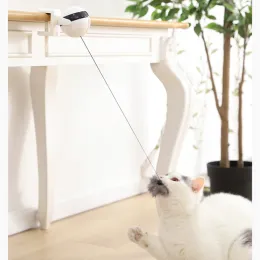 Troffel Nuovo Giocattolo Elettrico per Gatti Divertente Gatto Teaser Palla Giocattolo Sollevamento Automatico Asta a Molla Yoyo Palla di Sollevamento Puzzle Interattivo Intelligenti Giocattoli per Animali Domestici