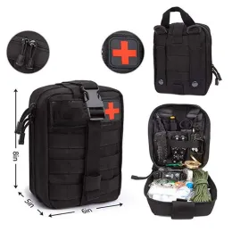 Przetrwanie Molle First Aid Torebka Patch i pętla Amfibious Tactical Medical Zestaw Edc Ripaway Survival Bag
